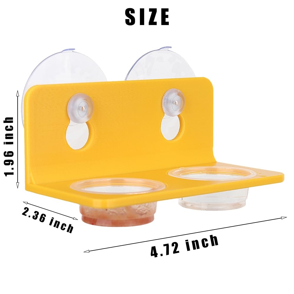 Crested Gecko Feeding Ledge with 10PCS Gecko Food Water Dish - Purple