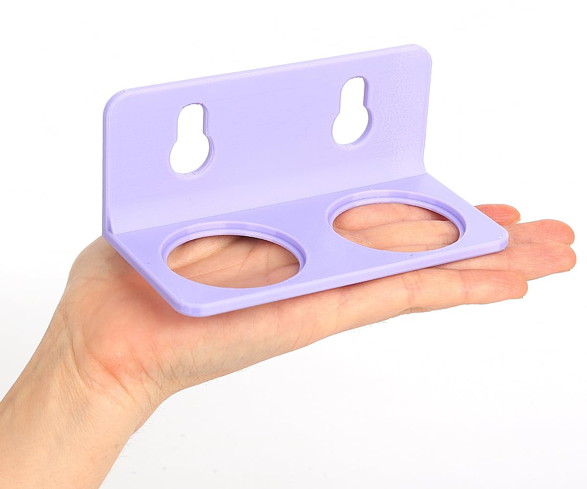 Crested Gecko Feeding Ledge with 10PCS Gecko Food Water Dish - Purple