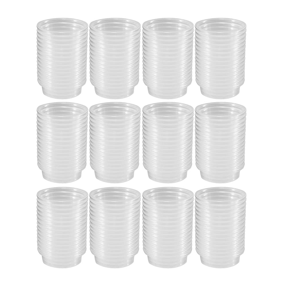 100 pcs 0.5oz Crested Gecko Food and Water Feeding Cups, Reptile Feeder Bowls, for Lizard and Other Small Pet Ledge Accessories Supplies