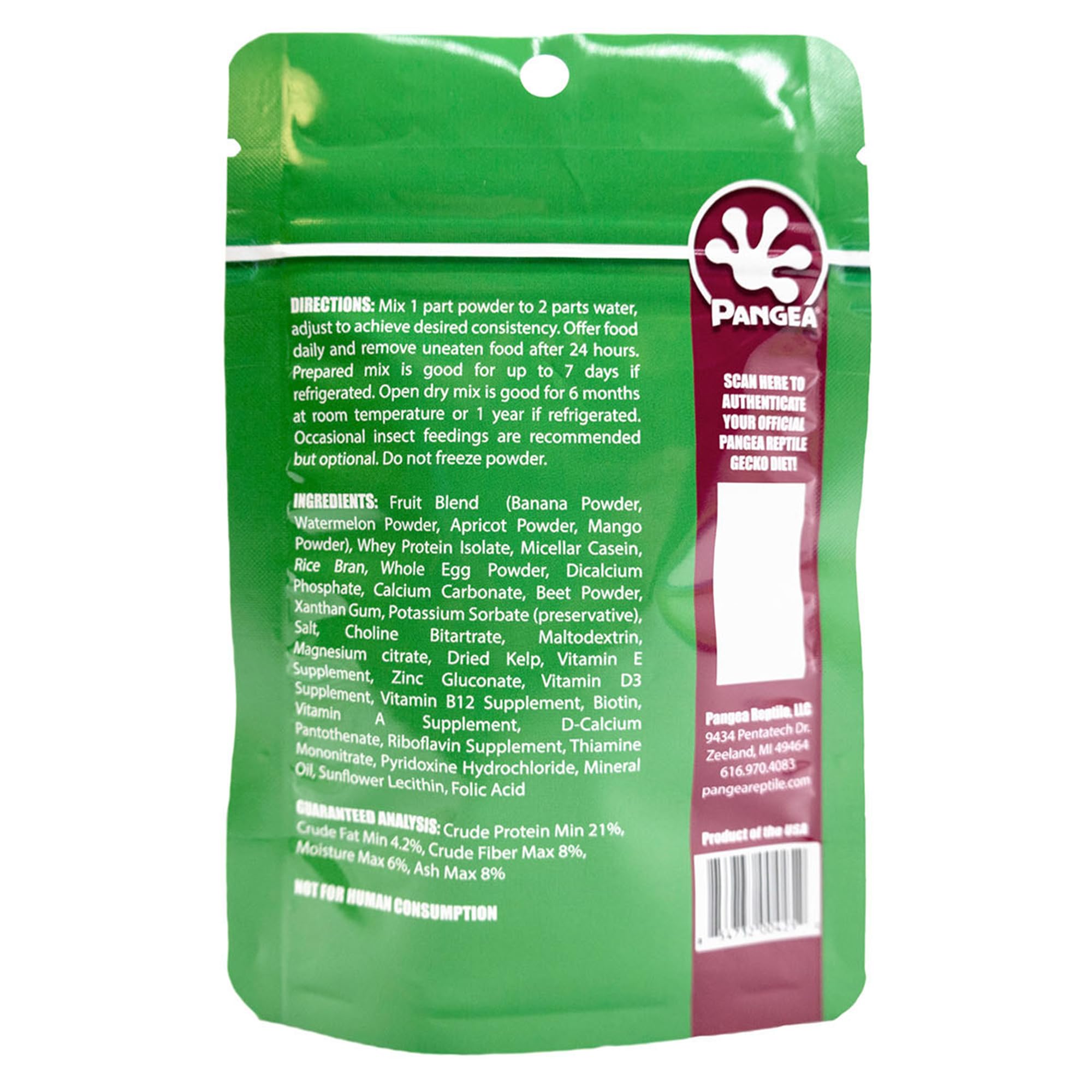 Pangea Fruit Mix Apricot Complete Crested Gecko Food 2 oz