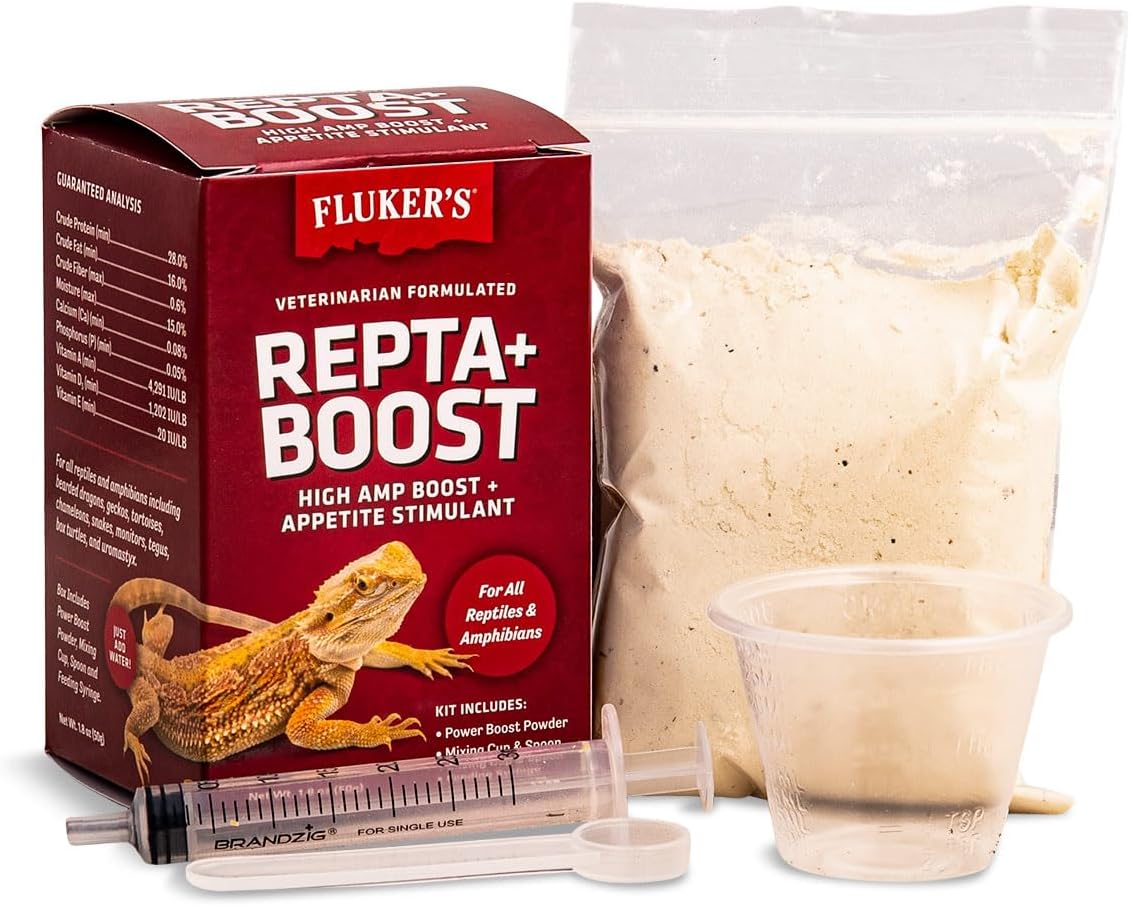 Fluker's Repta Boost, Insectivore and Carnivore High AMP Boost Reptile Supplement, 50gm