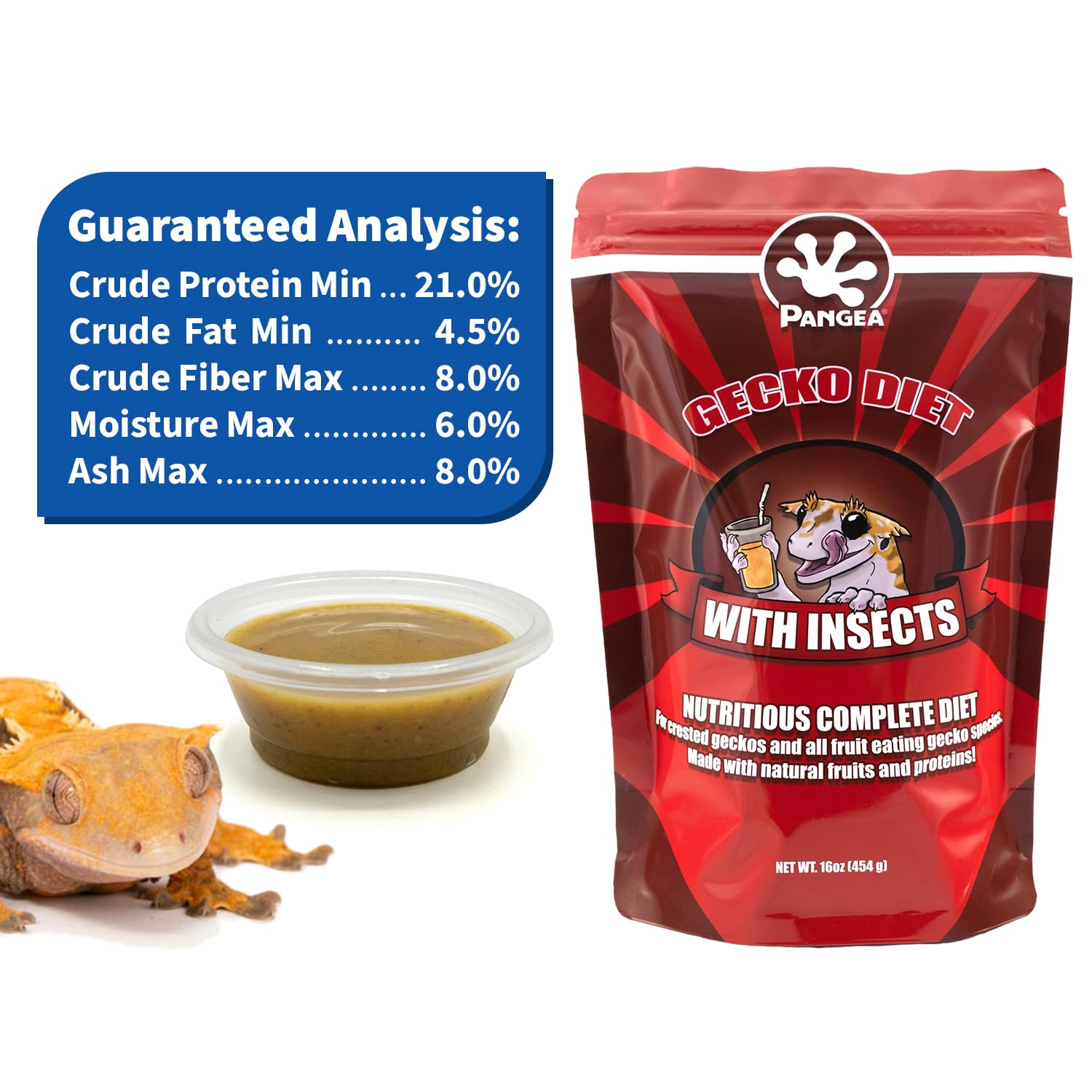 Pangea Fruit Mix Apricot Complete Crested Gecko Food 2 oz