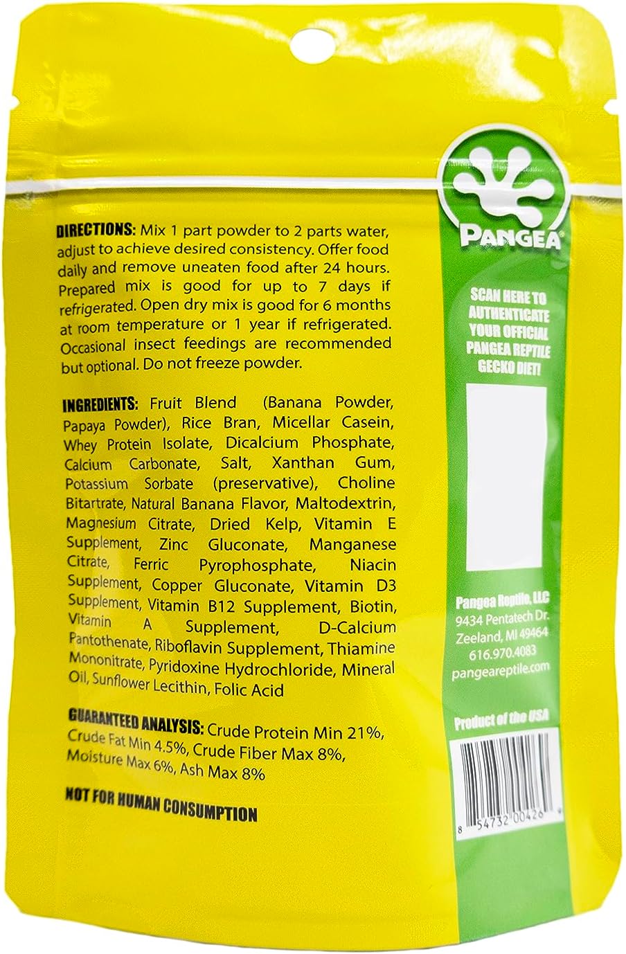 Pangea Gecko Diet Fig & Papaya Bundle - 2oz Fig & Insects and Papaya Diets