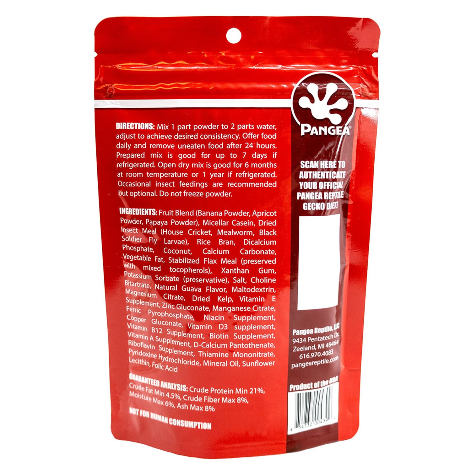 Pangea Fruit Mix Apricot Complete Crested Gecko Food 2 oz