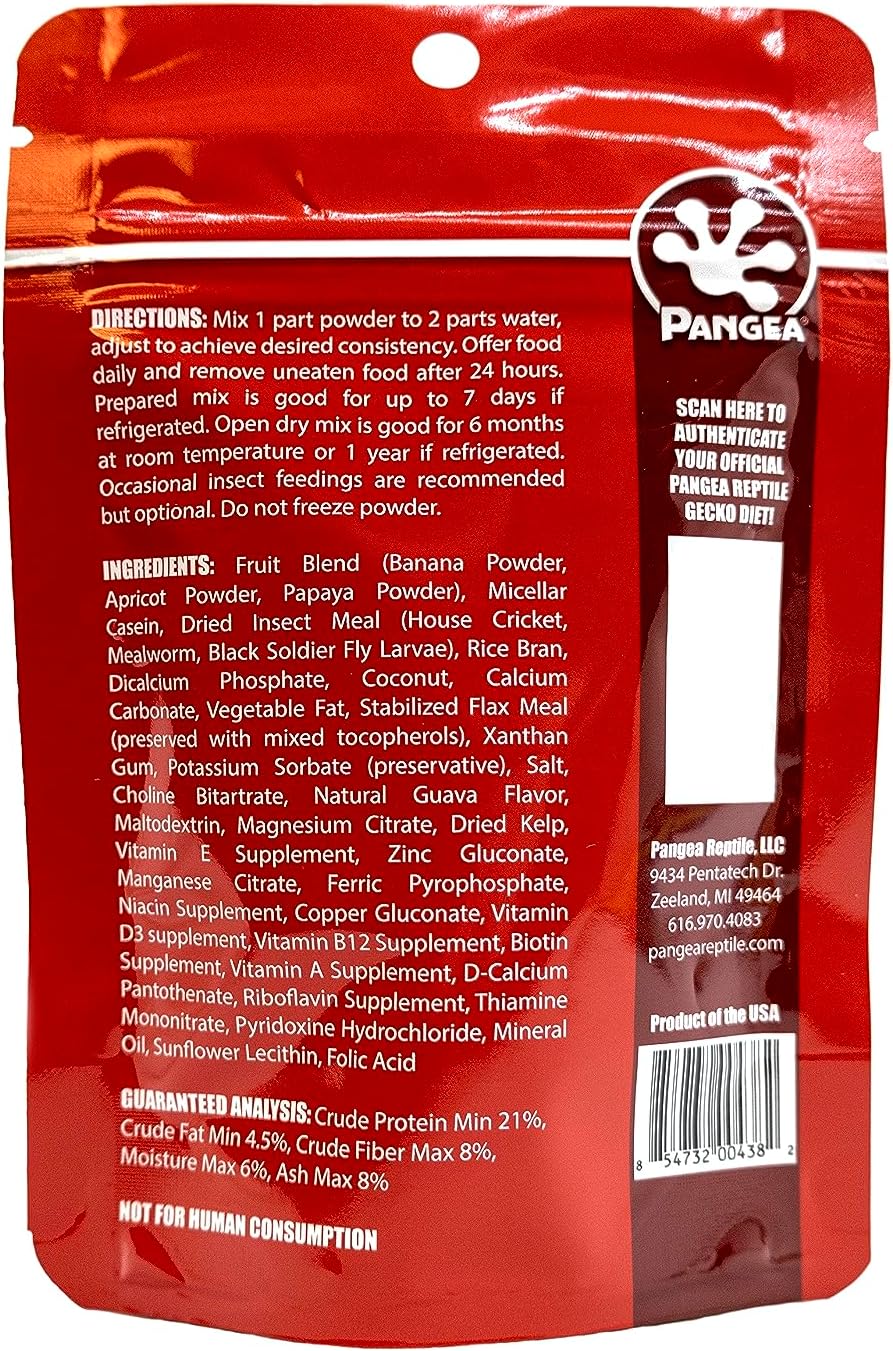 Pangea Gecko Diet Fruit & Fig Bundle - 2oz Fruit & Insects and Fig & Insects