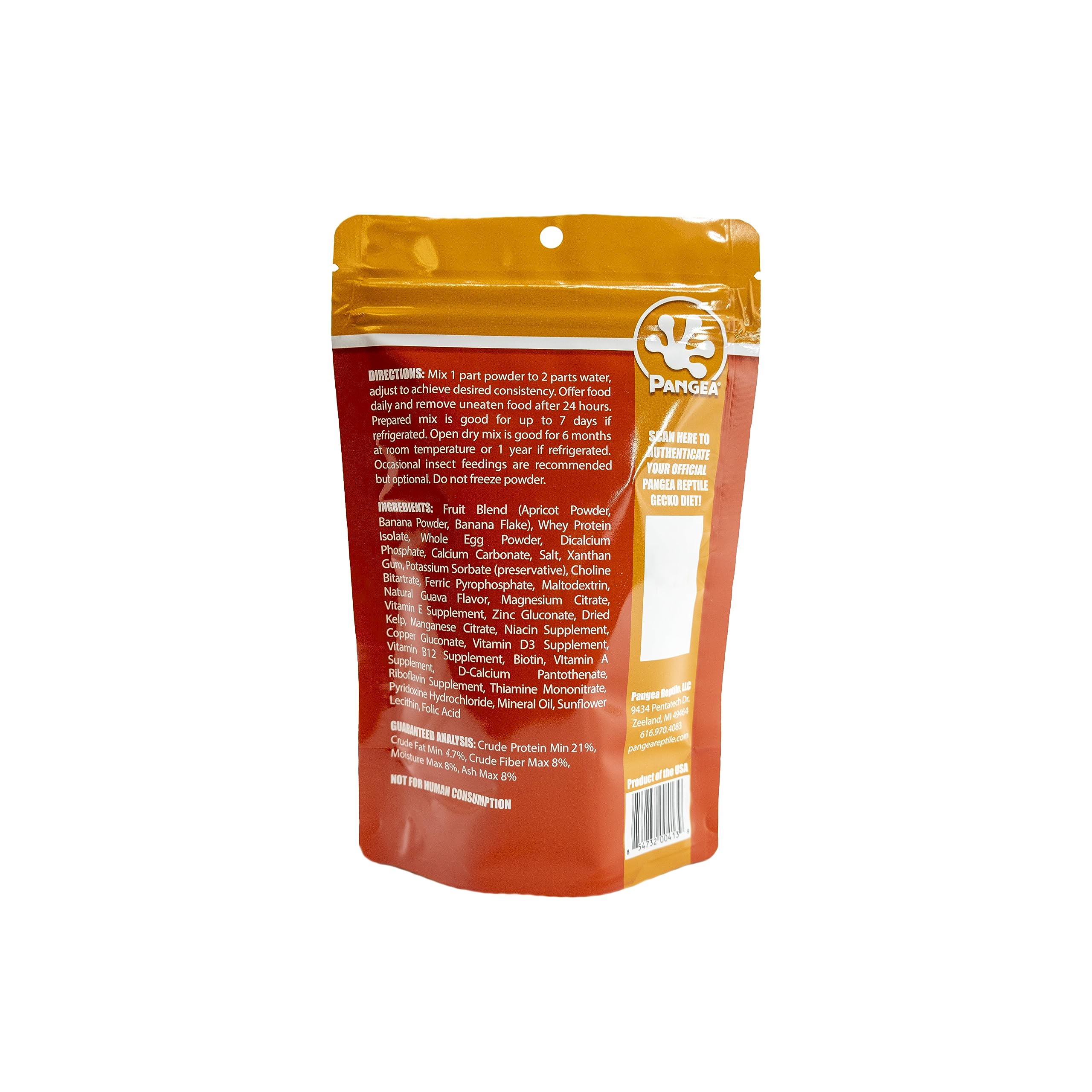 Pangea Fruit Mix Apricot Complete Crested Gecko Food 2 oz